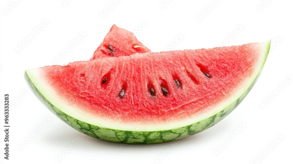 A Sliced Watermelon Wedge with Seeds A Sliced Watermelon Wedge with Seeds