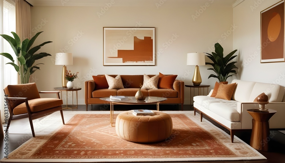 Photo interior modern design room 3d illustration Photo interior modern design room 3d illustration