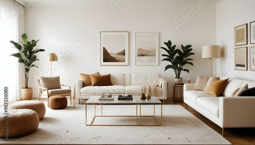 Photo interior modern design room 3d illustration