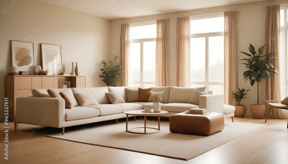 Photo interior modern design room 3d illustration Photo interior modern design room 3d illustration