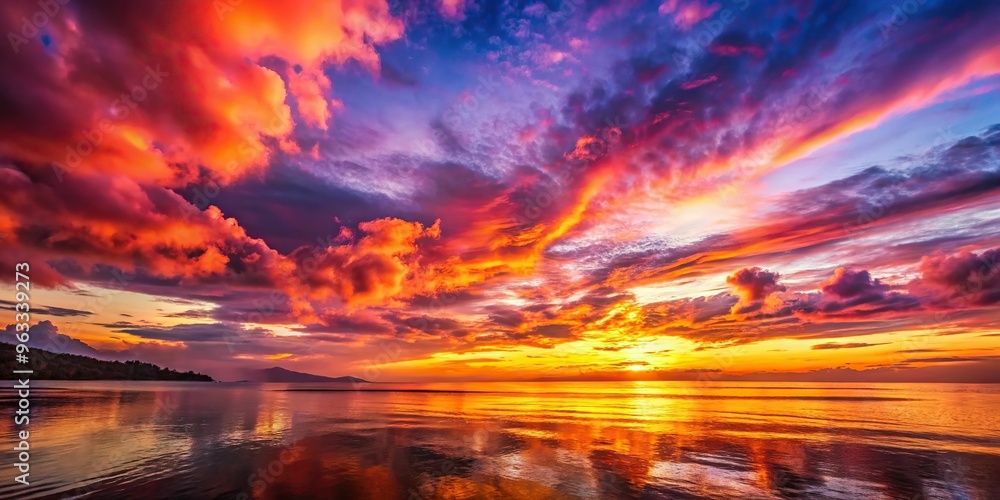 A vibrant color palette of a sunset with warm hues of orange, pink, and purple, captured with sharp focus and high clarity. A vibrant color palette of a sunset with warm hues of orange, pink, and purple, captured with sharp focus and high clarity.