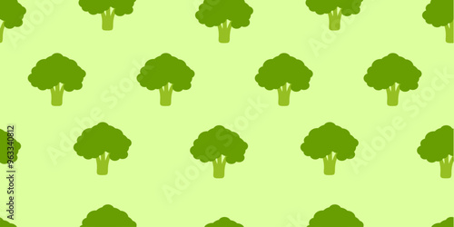 broccoli pattern Background. flat illustration broccoli background. seamless pattern broccoli. broccoli flat illustration background. seamless pattern of broccoli.