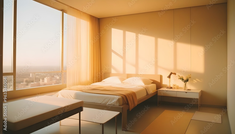 Photo interior modern design room 3d illustration Photo interior modern design room 3d illustration