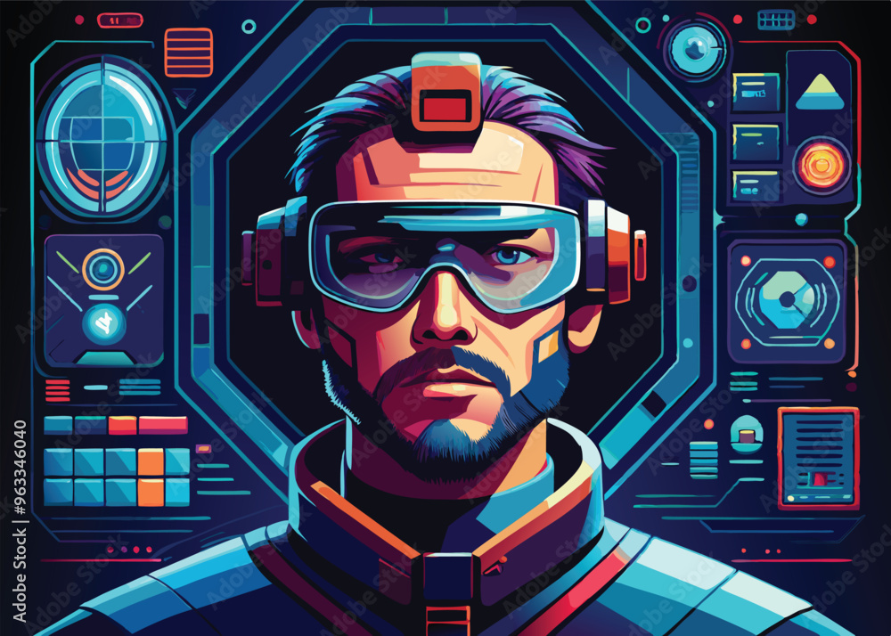 Futuristic HUD Interface Elements Futuristic HUD Interface Elements