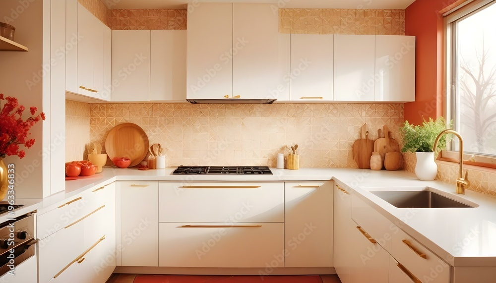 Fototapeta premium Photo interior modern design room 3d illustration