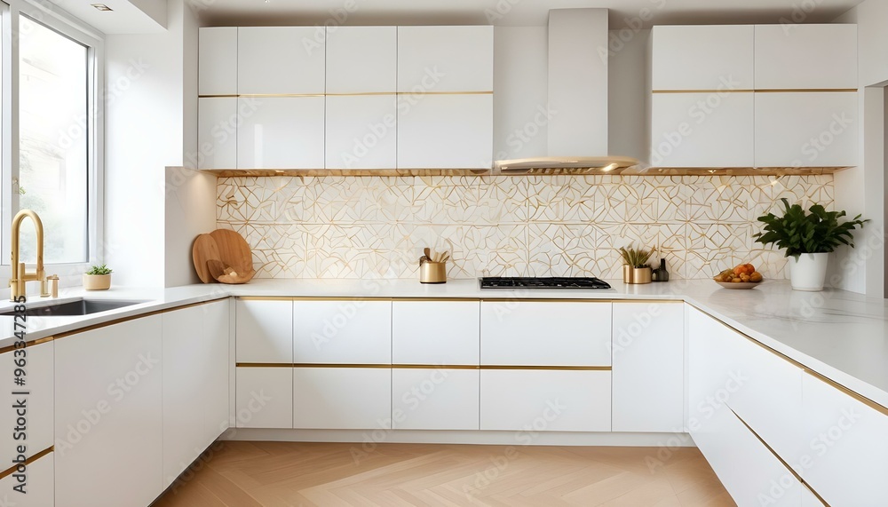 Fototapeta premium Photo interior modern design room 3d illustration