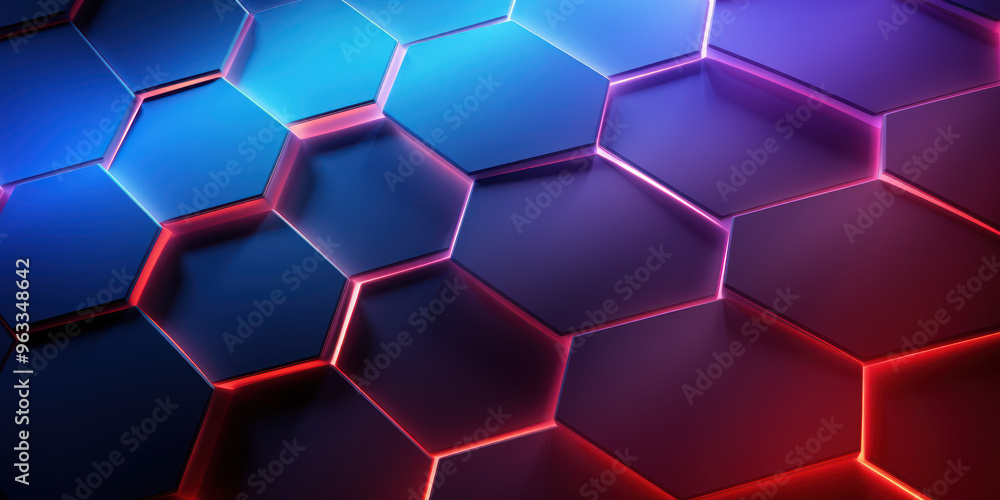 Hexagon background. Close-up view of a surface made up of hexagonal shapes, honeycomb pattern. Tessellation, geometric wallpaper. Three-dimensional, depth and modern design. Hexagon background. Close-up view of a surface made up of hexagonal shapes, honeycomb pattern. Tessellation, geometric wallpaper. Three-dimensional, depth and modern design.