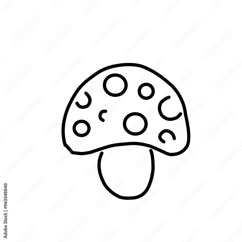 Mushrooms Drawings Vector Illustrations Mushrooms Drawings Vector Illustrations