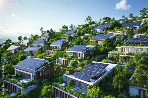 Solar cities integrating PV systems in urban planning #963349054