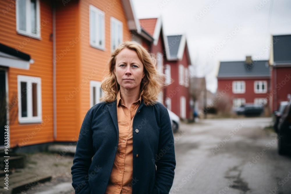 Portrait of a middle aged Caucasian body positive woman Portrait of a middle aged Caucasian body positive woman