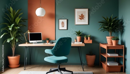 Photo interior modern design room 3d illustration