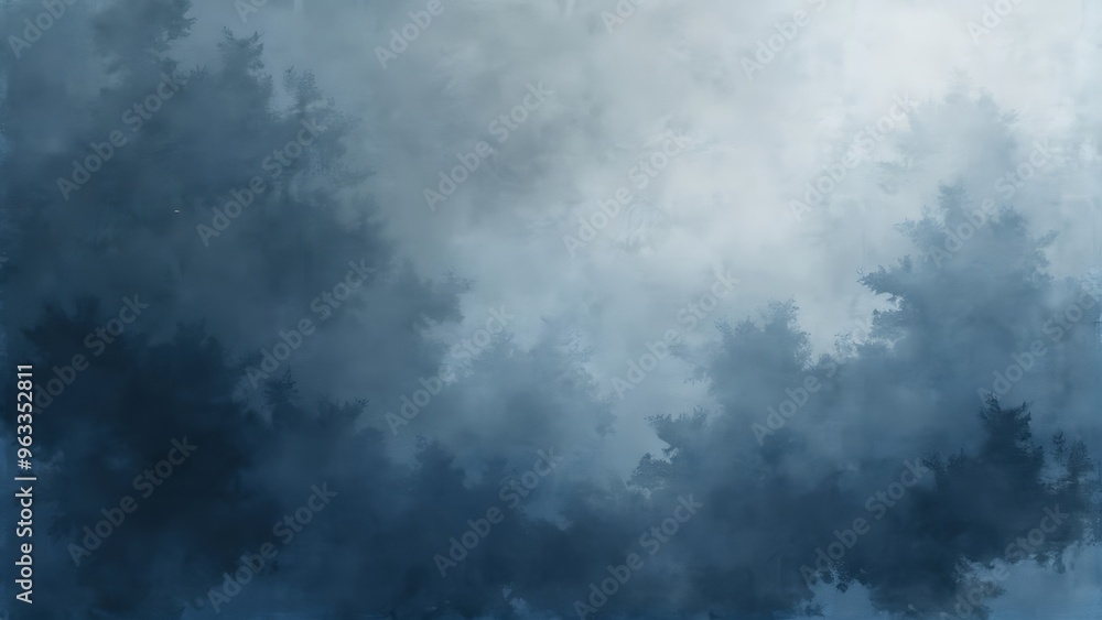 Fototapeta premium Abstract watercolor paint background dark blue color grunge texture for background