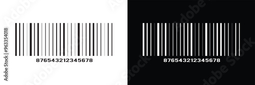 Bar code vector cartoon icon. Vector illustration barcode on white background. Isolated cartoon illustration in eps 10.
