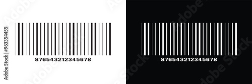 Bar code vector cartoon icon. Vector illustration barcode on white background. Isolated cartoon illustration in eps 10.