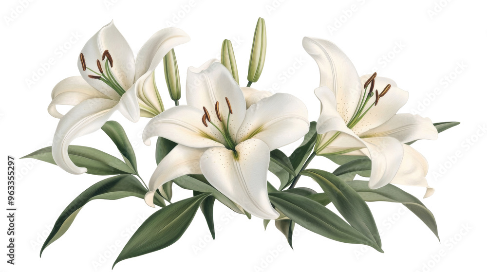 White Lilies Bouquet. White Lilies Bouquet.