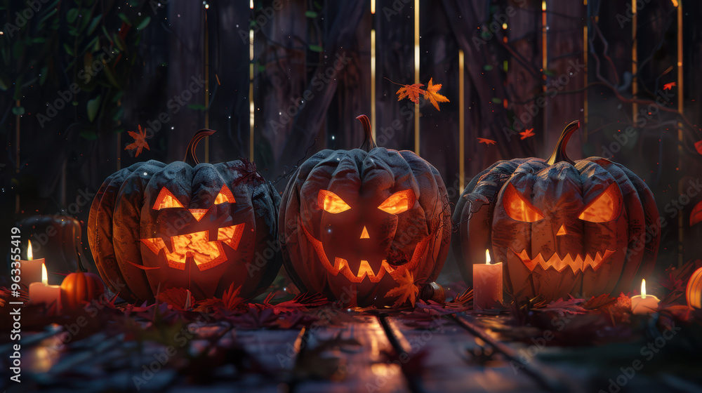 The Carved Pumpkin Lanterns The Carved Pumpkin Lanterns