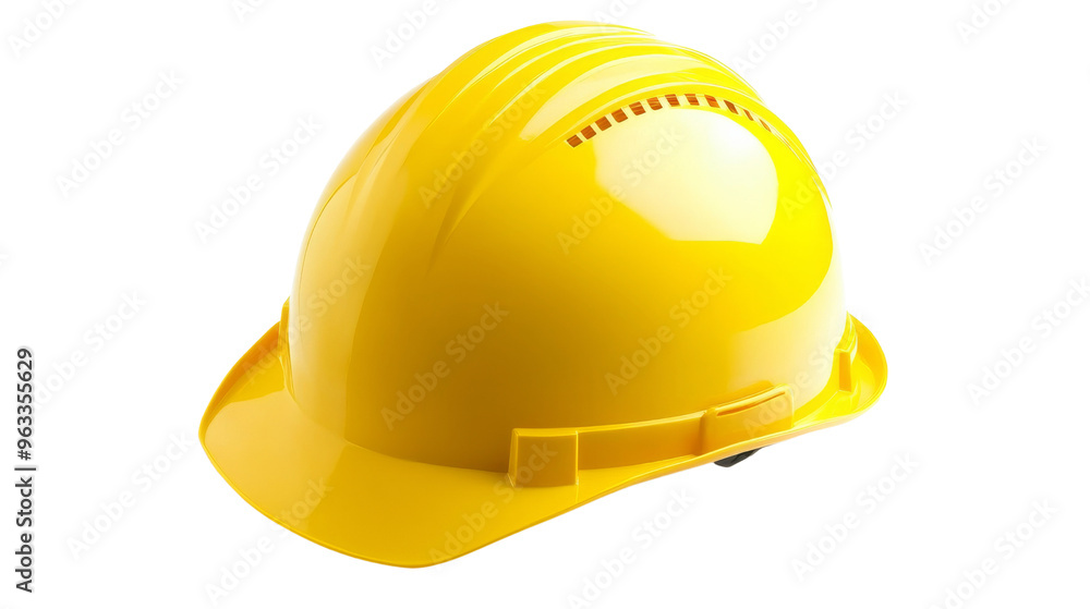Fototapeta premium Yellow Hard Hat Construction Safety Helmet.