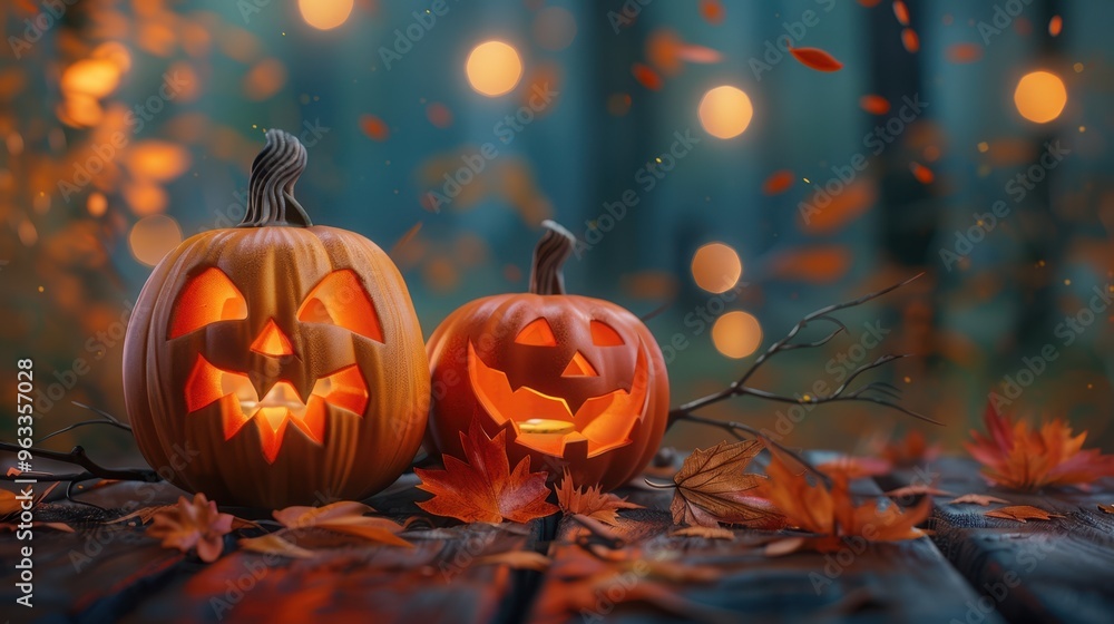 Fototapeta premium The Halloween Pumpkin Festivity