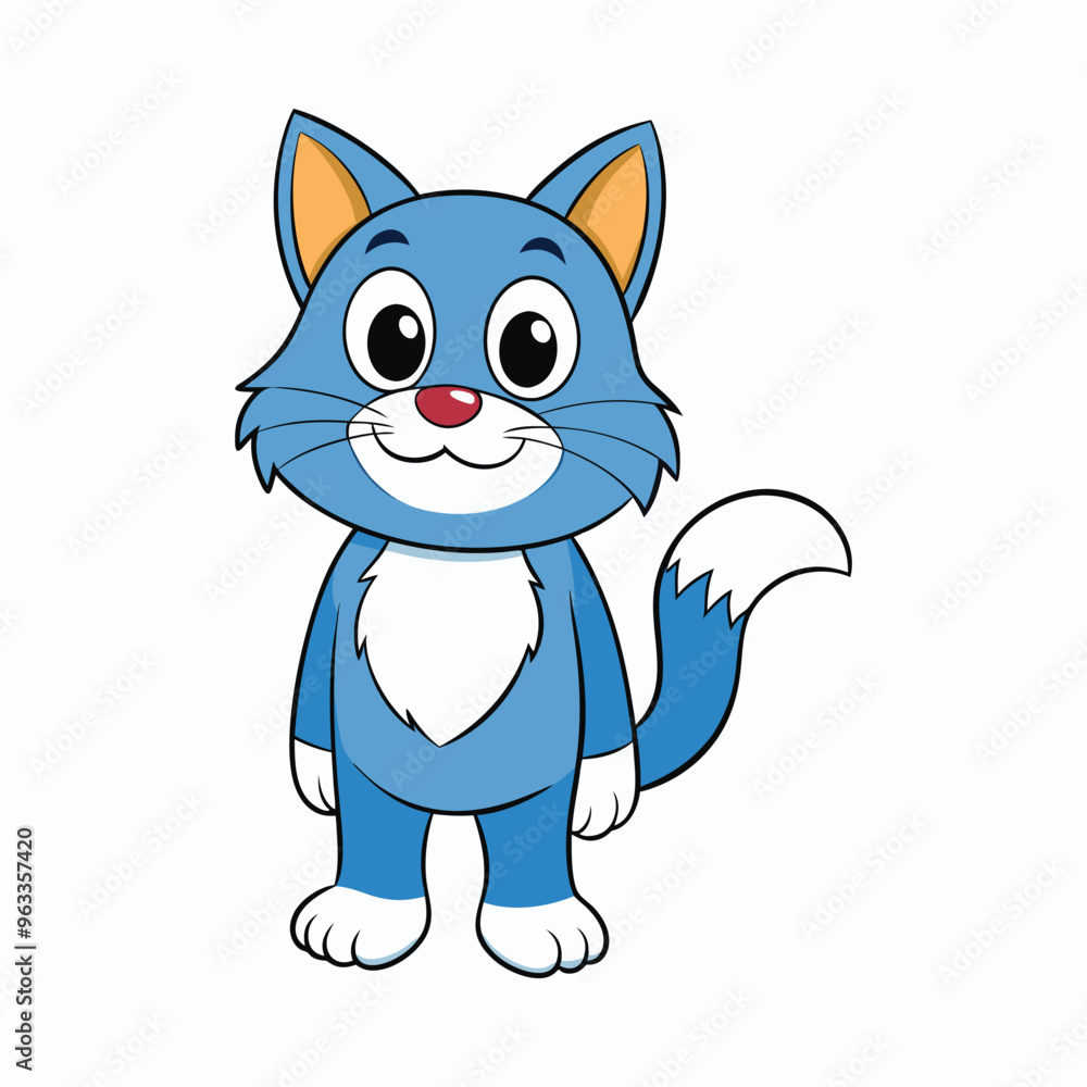 Cat cartoon vector illustration style design Cat cartoon vector illustration style design