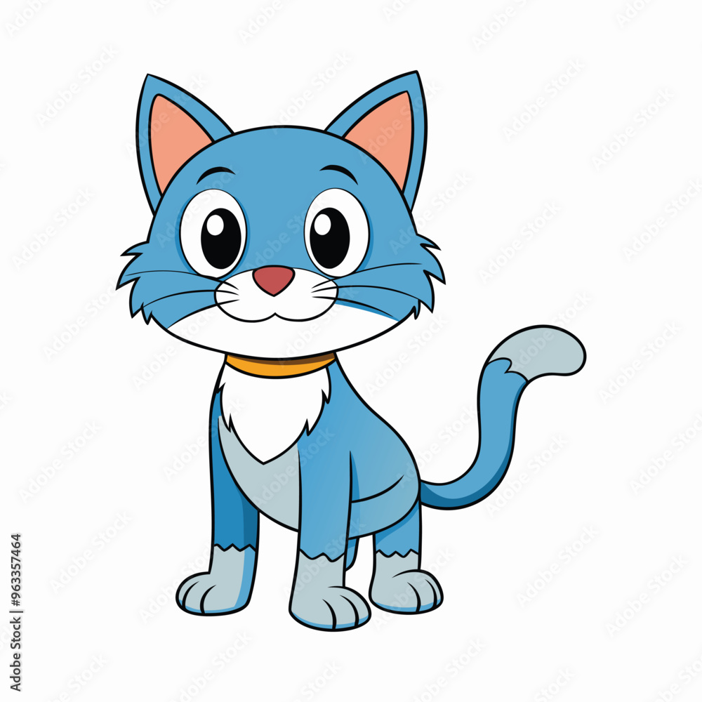 Cat cartoon vector illustration style design Cat cartoon vector illustration style design