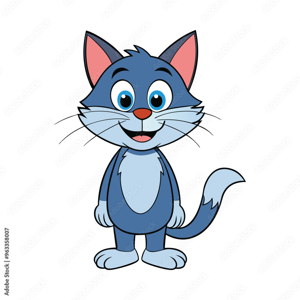 Cat cartoon vector illustration style design Cat cartoon vector illustration style design