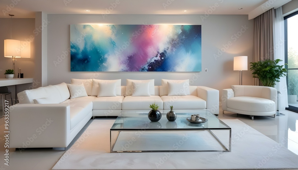 Photo interior modern design room 3d illustration Photo interior modern design room 3d illustration