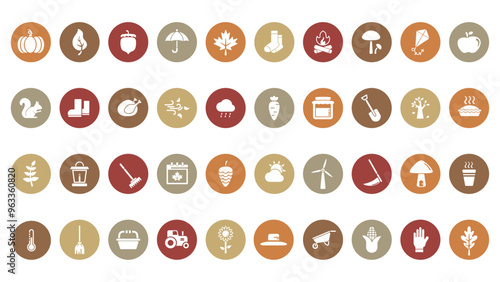Fall themed icons, autumnthemed