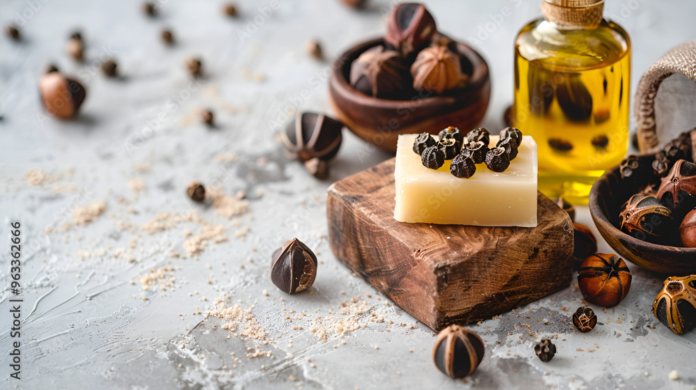 Oil with Aritha or Reetha Also referred to as Sapindus emarginat, soap nuts are the primary component of soaps and shampoos. Oil with Aritha or Reetha Also referred to as Sapindus emarginat, soap nuts are the primary component of soaps and shampoos.