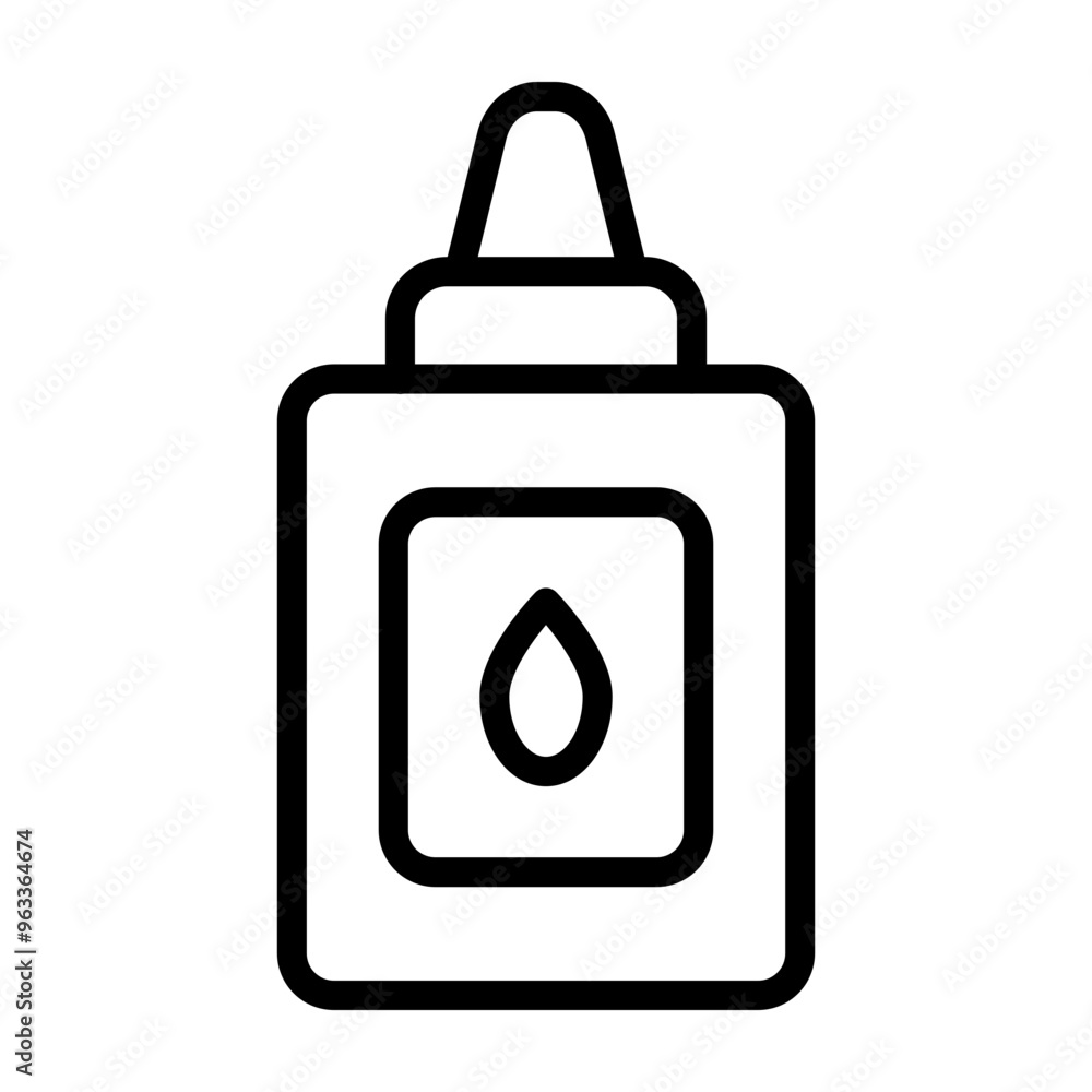 Glue Bottle Vector Line Icon Design Glue Bottle Vector Line Icon Design