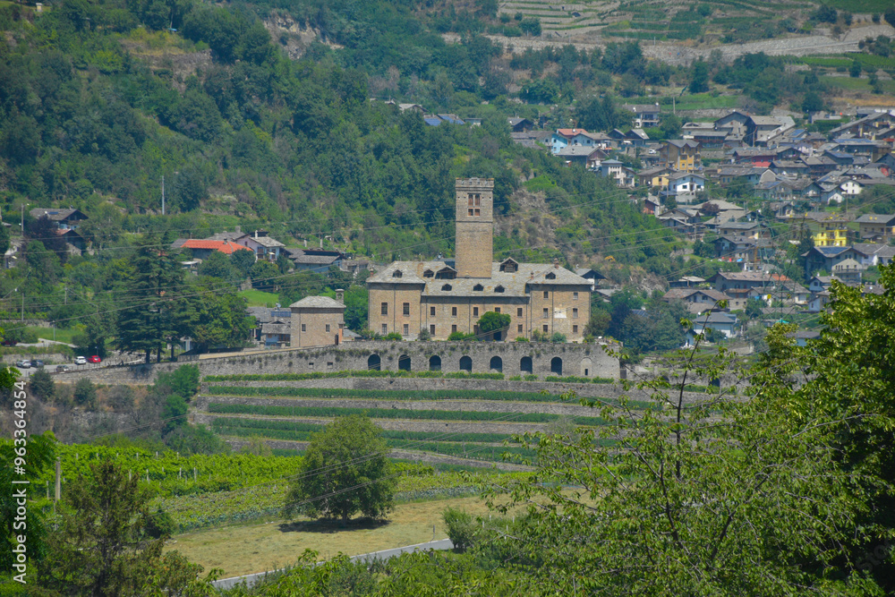 Castello reale di Sarre, Sarre, Aosta, Italia Castello reale di Sarre, Sarre, Aosta, Italia