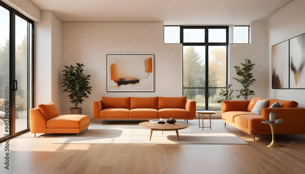 Photo interior modern design room 3d illustration Photo interior modern design room 3d illustration