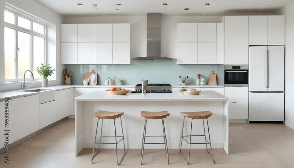 Fototapeta premium Photo interior modern design room 3d illustration