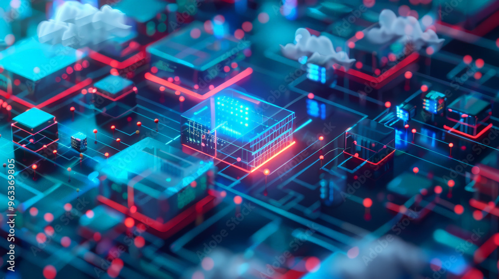Fototapeta premium hardware, software abstract background