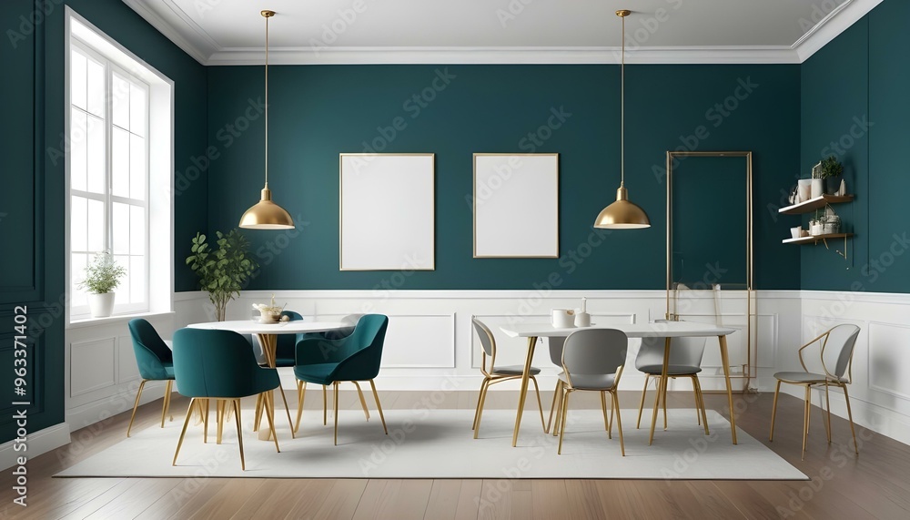 Photo interior modern design room 3d illustration Photo interior modern design room 3d illustration