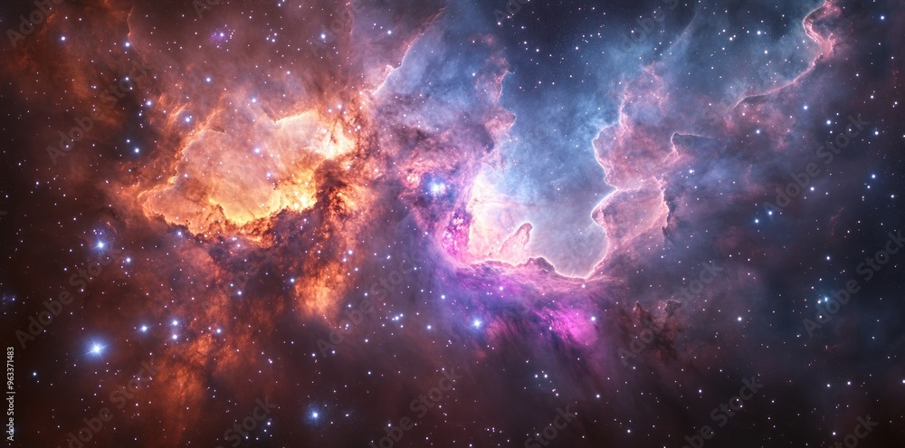 A Cosmic Landscape of Nebulae and Stars A Cosmic Landscape of Nebulae and Stars