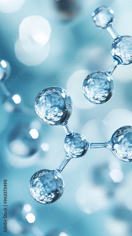 Molecular structure with a tech feel Molecular structure with a tech feel