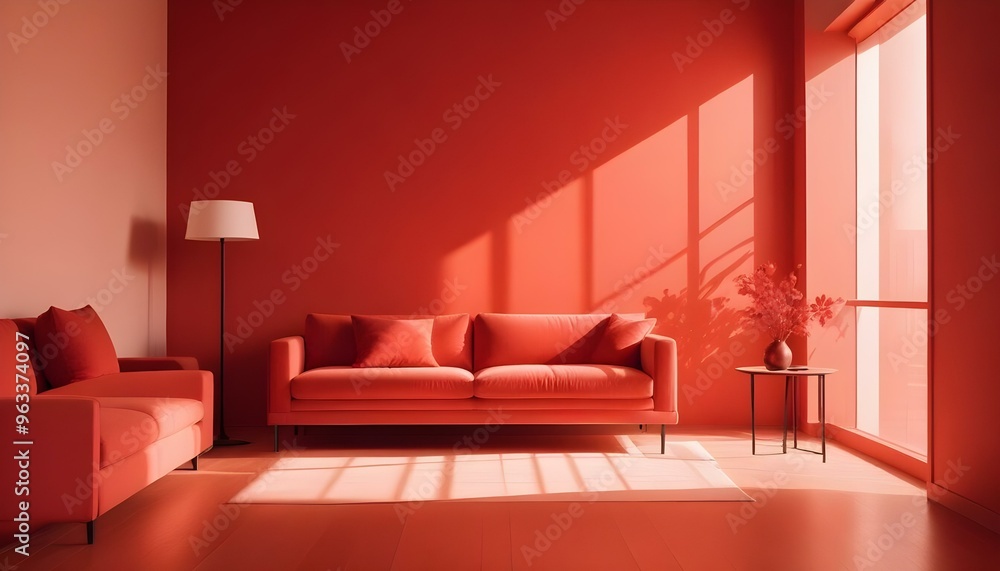 Photo interior modern design room 3d illustration Photo interior modern design room 3d illustration