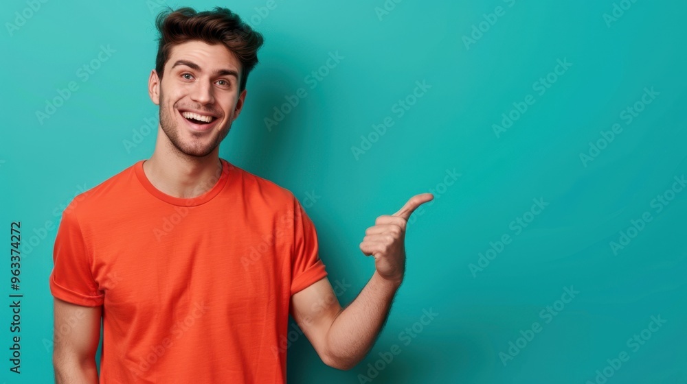 The Happy Young Man Smiling The Happy Young Man Smiling