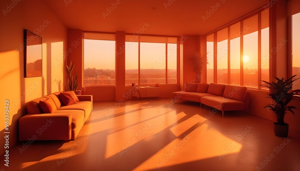 Photo interior modern design room 3d illustration Photo interior modern design room 3d illustration