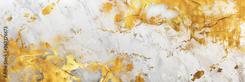 Panel kuchenny z motywem White and gold marble texture with luxury abstract background