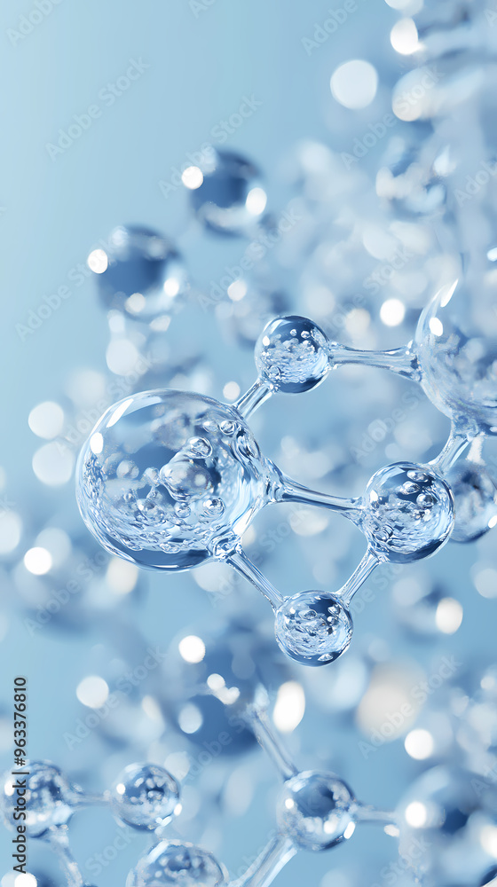 Molecular structure with a tech feel Molecular structure with a tech feel
