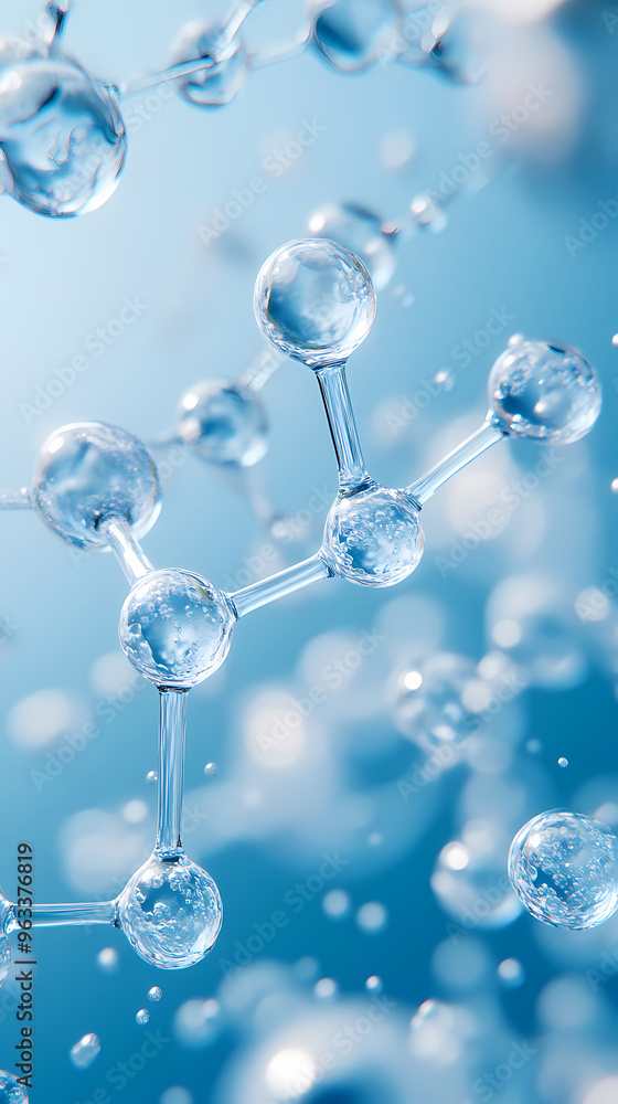 Molecular structure with a tech feel Molecular structure with a tech feel