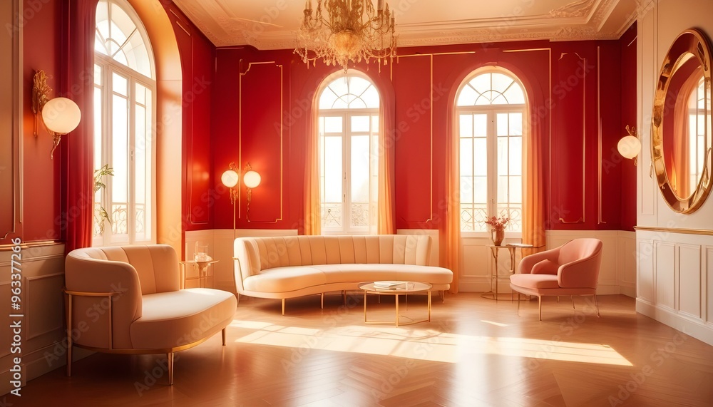 Photo interior modern design room 3d illustration Photo interior modern design room 3d illustration