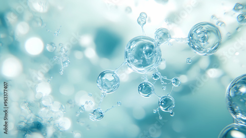 Wallpaper Mural Molecular structure with a tech feel Torontodigital.ca