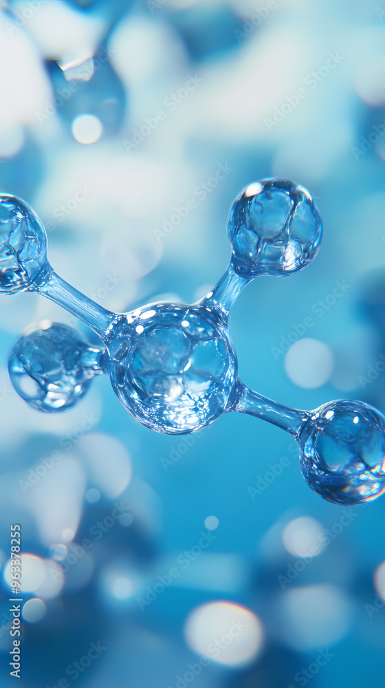Molecular structure with a tech feel Molecular structure with a tech feel