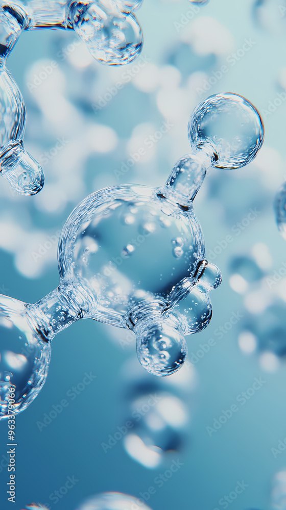 Molecular structure with a tech feel Molecular structure with a tech feel