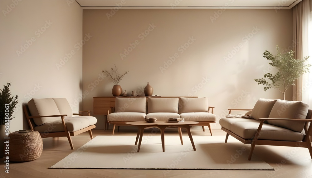 Photo interior modern design room 3d illustration Photo interior modern design room 3d illustration