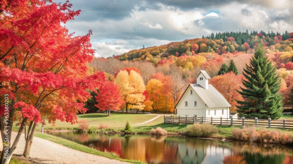 Obraz premium Beautiful views of the autumn season
