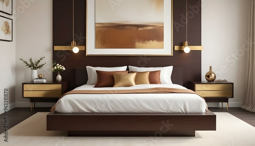 Photo interior modern design room 3d illustration