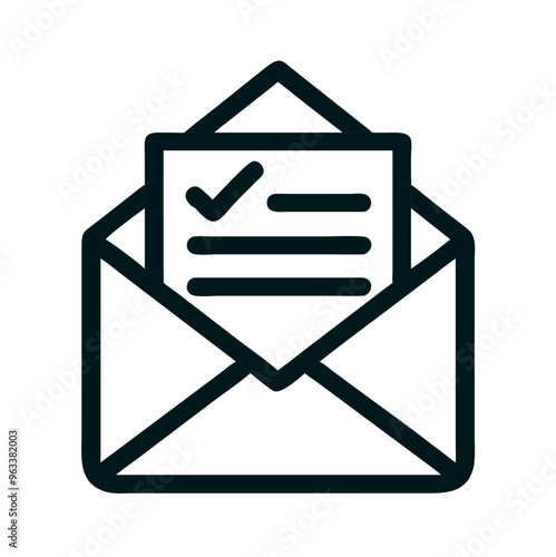 Mail-in ballot icon symbolizing postal voting